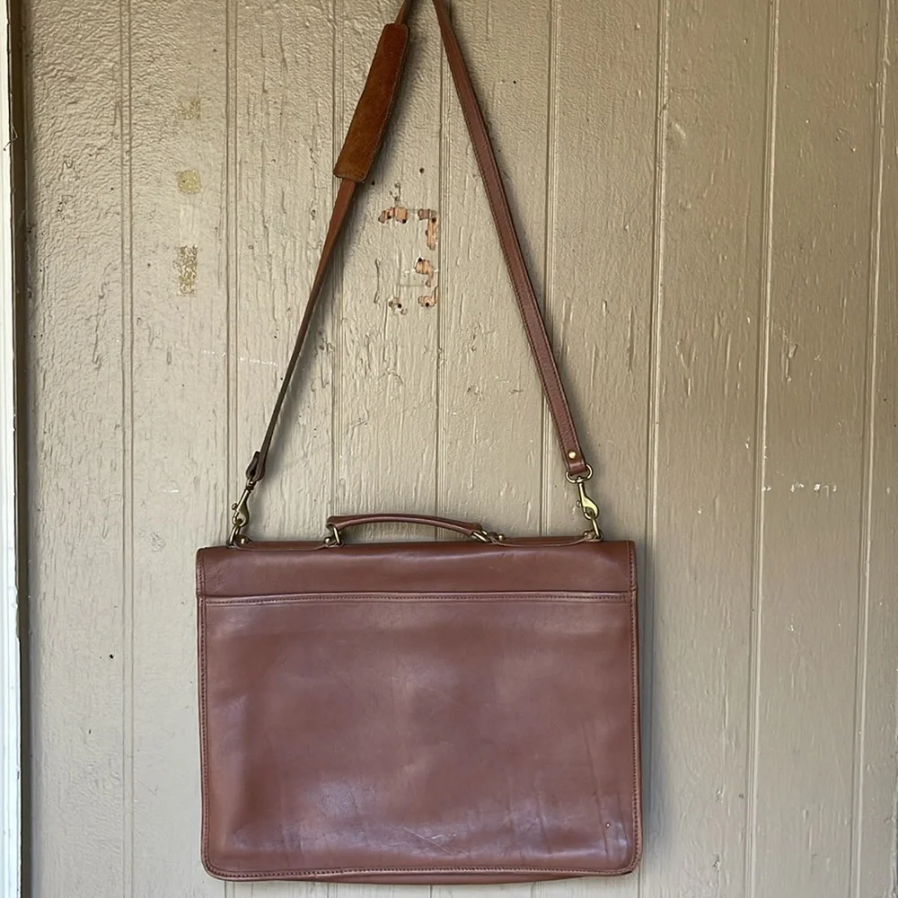 Jack George’s messenger leather bag